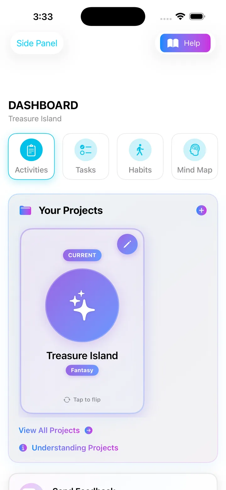 AYCM Manuscript home screen on iPhone